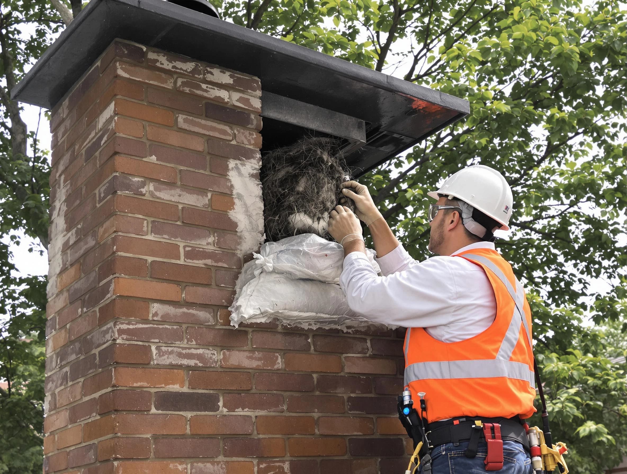 Humane removal of debris and animals by Innsbrook Chimney Sweep in Innsbrook, VA