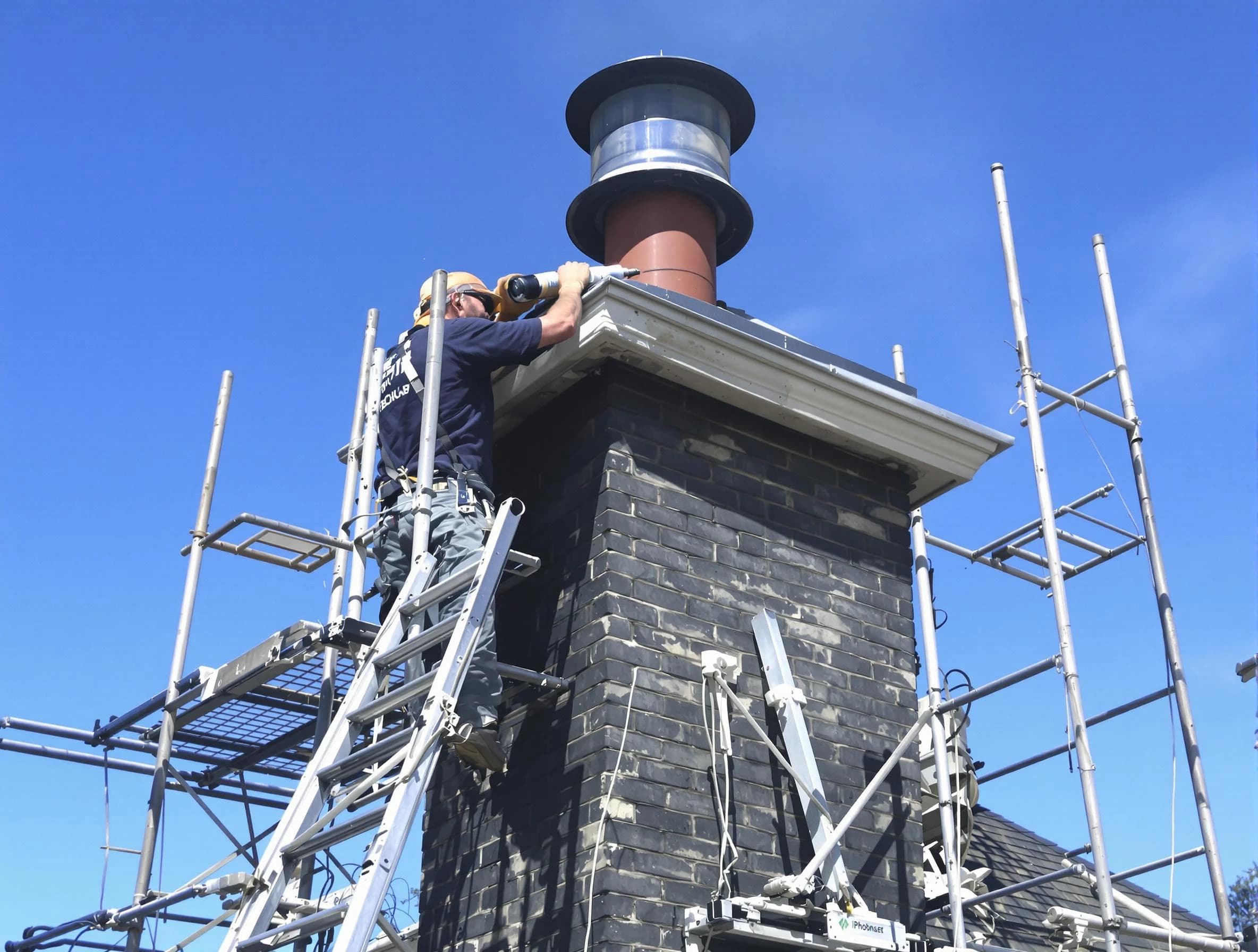 Sturdy chimney crown finished by Innsbrook Chimney Sweep in Innsbrook, VA