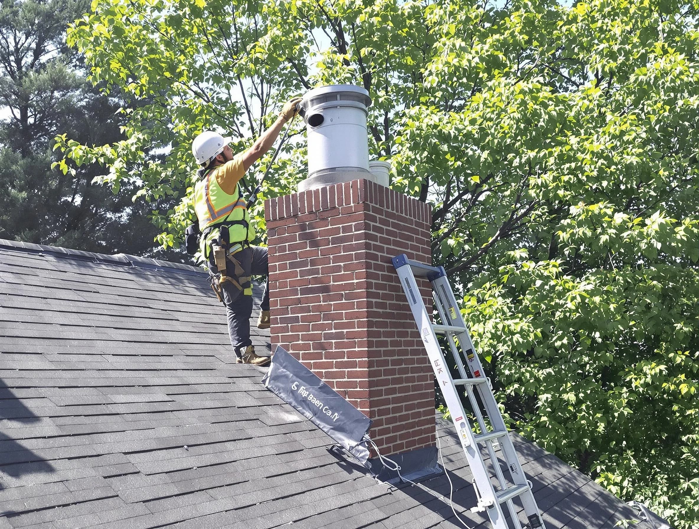 Chimney liner inspection by Innsbrook Chimney Sweep in Innsbrook, VA