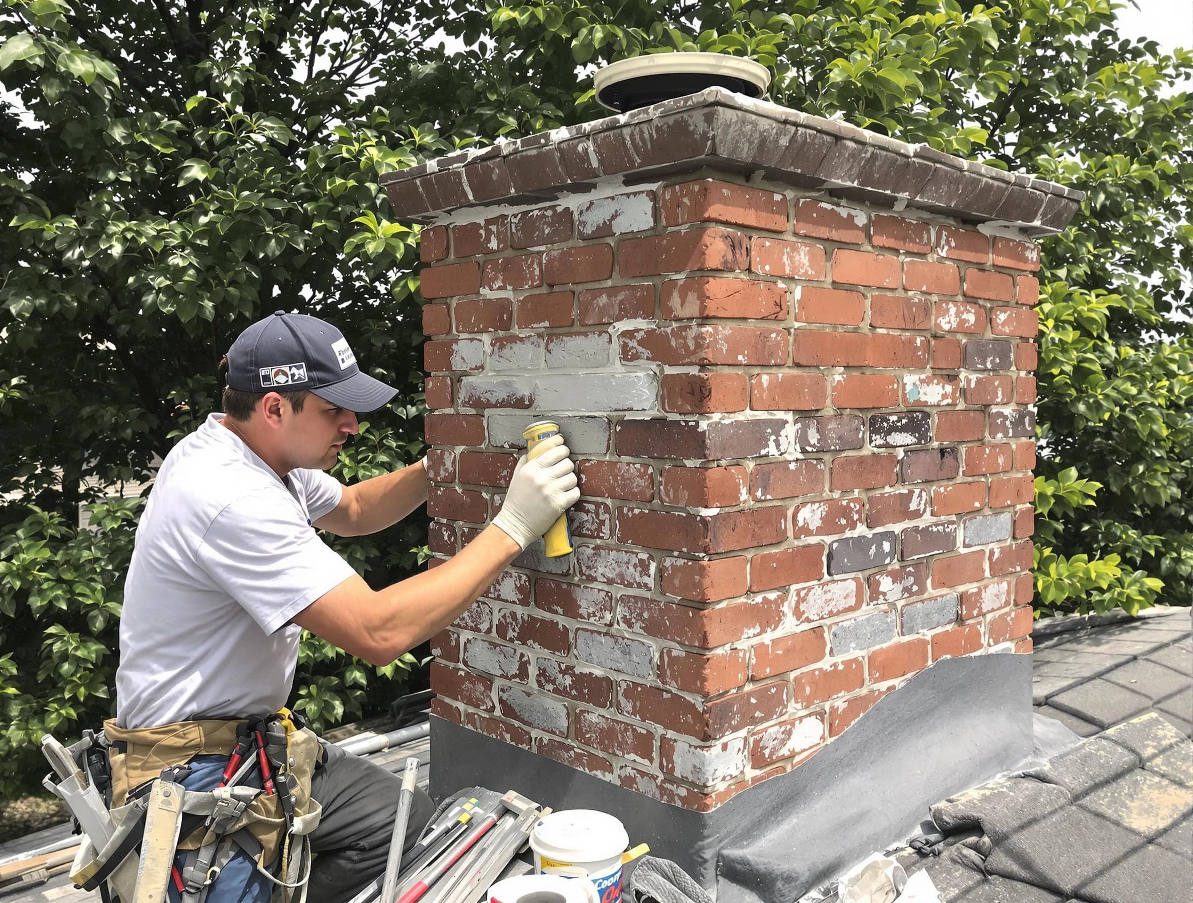 Innsbrook Chimney Sweep restoring an aging chimney in Innsbrook, VA