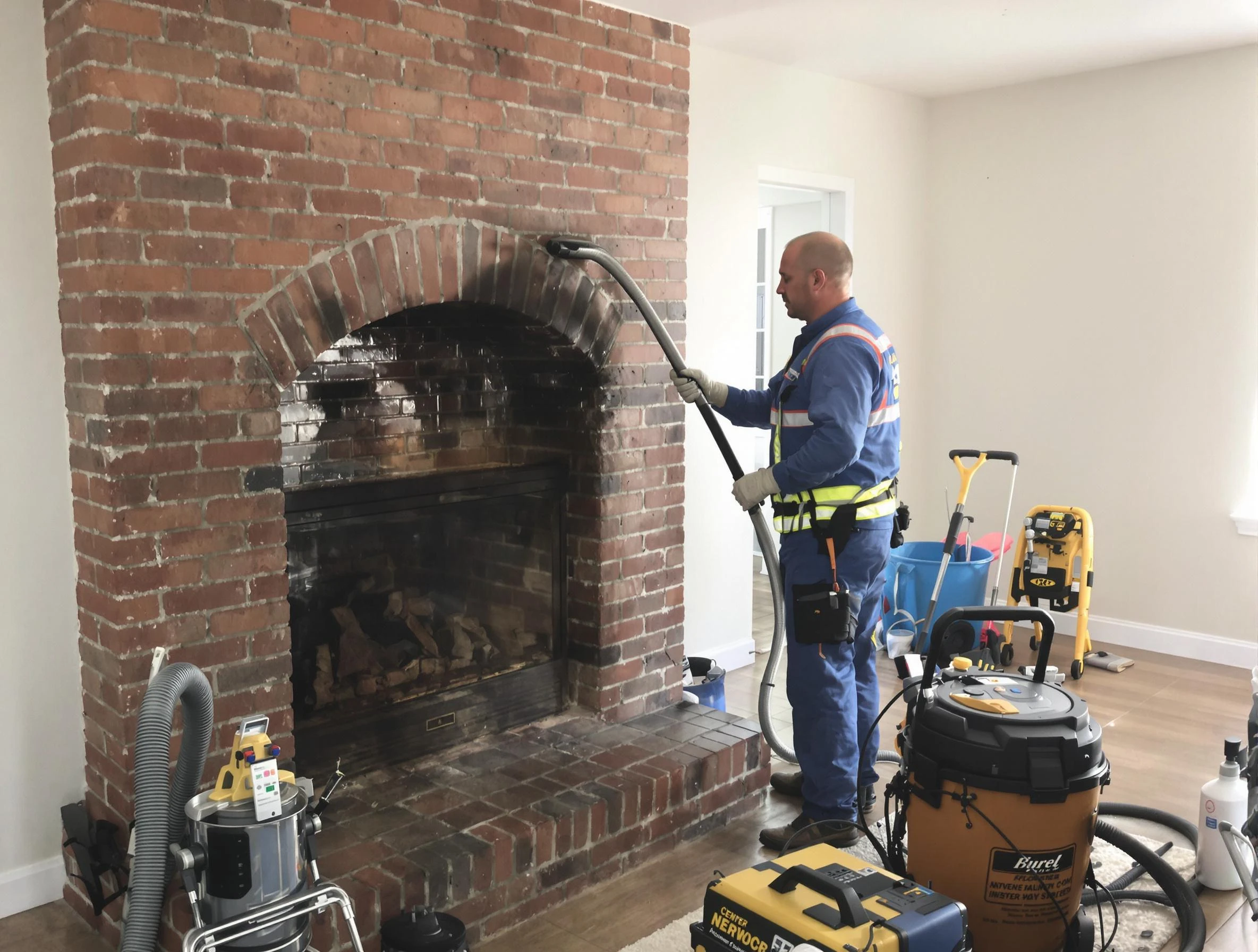 Innsbrook Chimney Sweep expert performing detailed chimney sweep in Innsbrook, VA